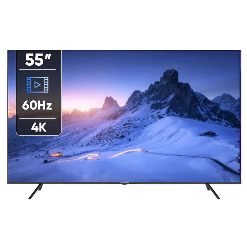 نمای جلویی تلویزیون ۵۵ اینچ ایکس ویژن XYU800 تلویزیون هوشمند ۵۵ اینچ ایکس ویژن مدل 55XYU800 با کیفیت 4K و نرخ نوسازی 60 هرتز